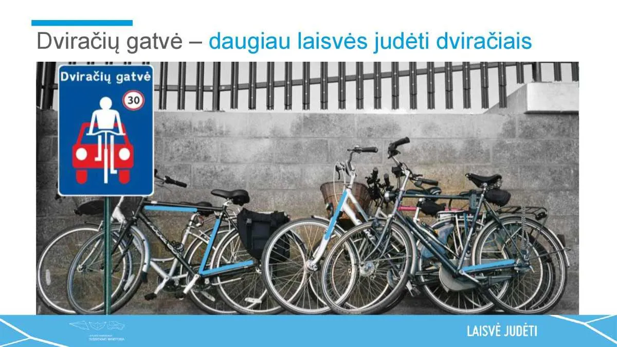 Susisiekimo ministerija siūlo miestuose įrengti dviračių gatves, efektyviau organizuoti specialaus ir viešojo transporto eismą