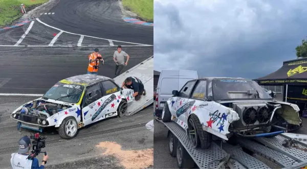 BMW apvertęs „drifteris“ Kuršėnuose tikisi užbaigti nesėkmių maratoną