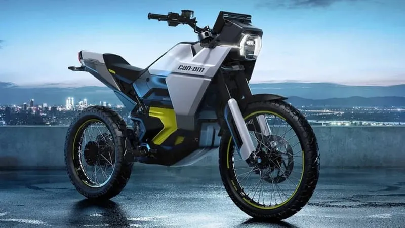 BRP parodė du elektrinius motociklus: „Can-Am Pulse” miestui ir „Can-Am Origin” kelionėms