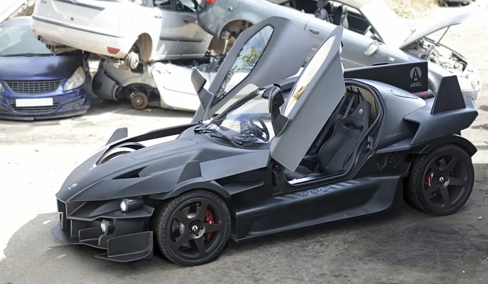 „Ariel Hipercar” – elektromobilis su dujų turbinos generatoriumi – jau pakeliui