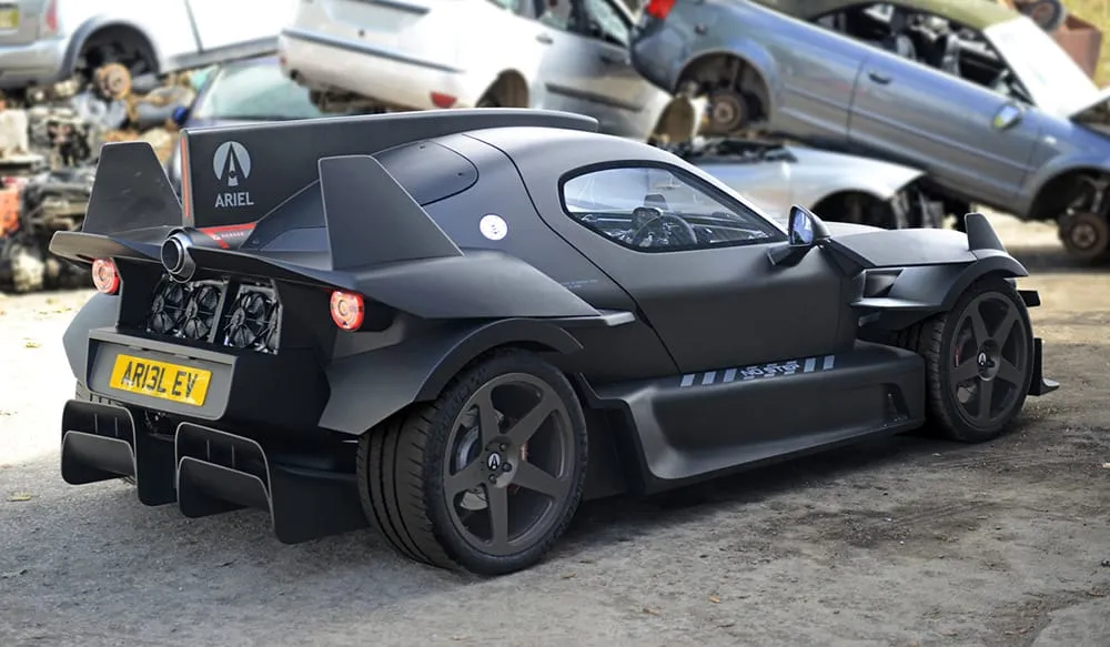 „Ariel Hipercar” – elektromobilis su dujų turbinos generatoriumi – jau pakeliui