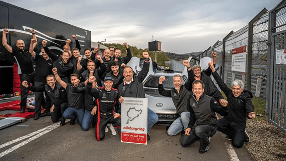 Ilgai kurtas „Mercedes-AMG One” superautomobilis pasiekė Niurburgringo rekordą