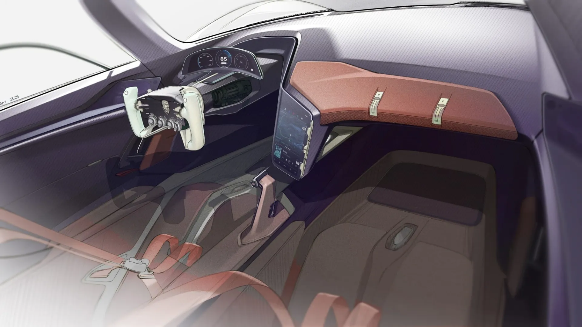 Parodytas „Porsche Mission X”: naujo visiškai elektrinio superautomobilio pirmtakas