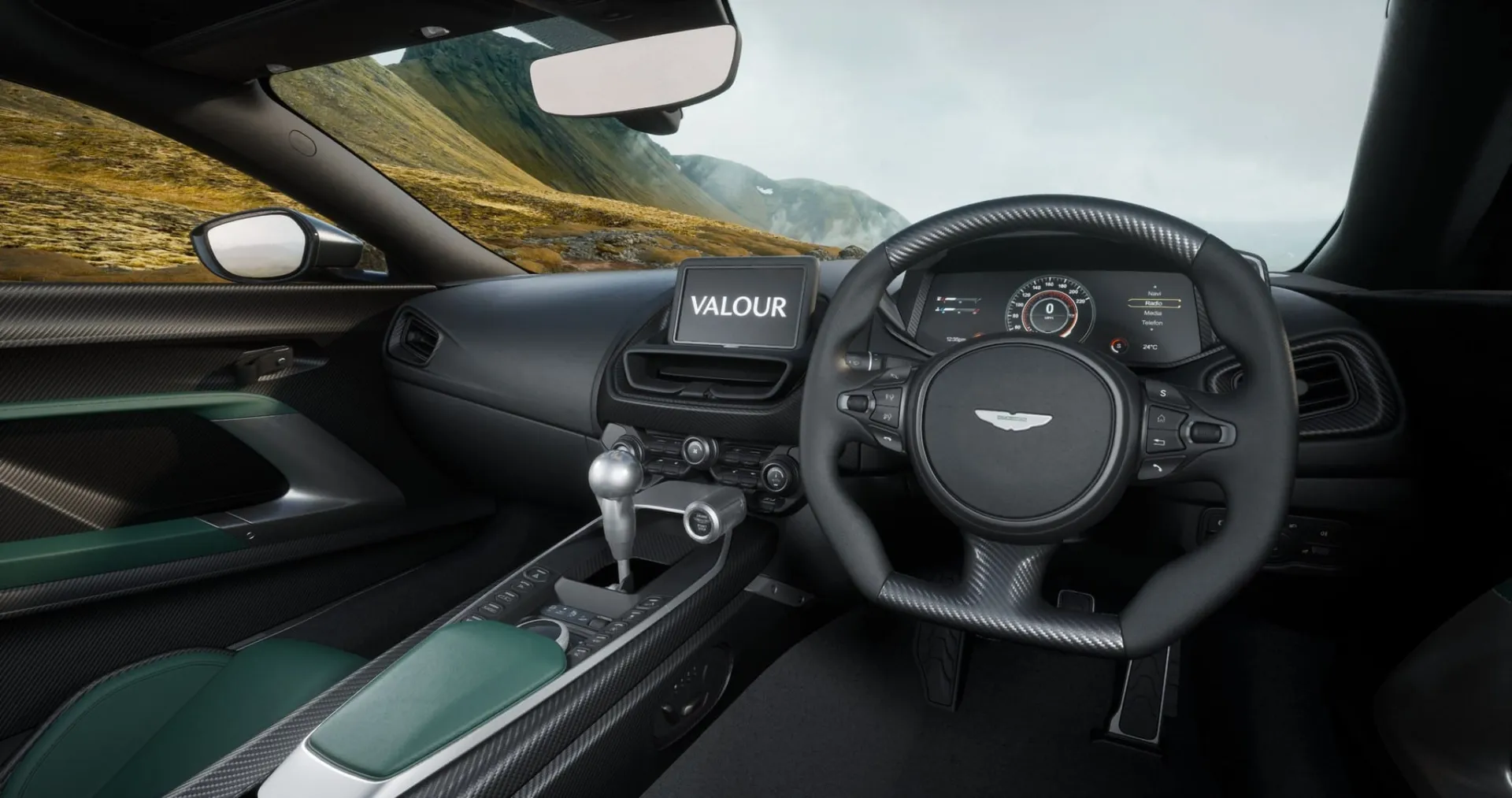Riboto tiražo „Aston Martin Valour” su V12 varikliu ir automatine pavarų dėže