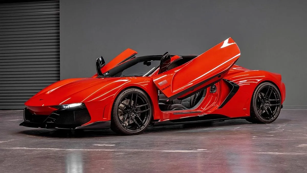 Naujas „Rezvani Beast”: anglies pluošto kėbulas, 1000 AG V8, šarvai ir šnipų daikčiukai