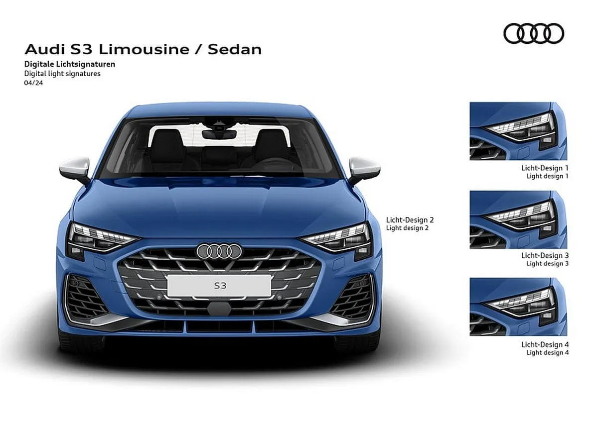 Atnaujinta „Audi S3”: daugiau galios, RS 3 visų varančiųjų ratų pavara ir pakeista važiuoklė