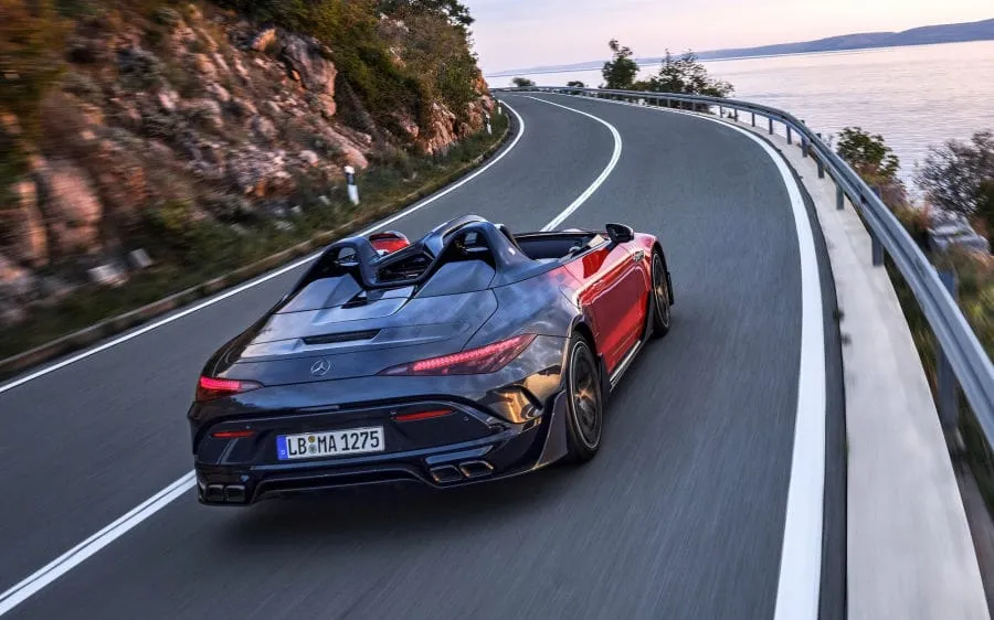 Mercedes-AMG PureSpeed rodsteris: greitas, triukšmingas, brangus